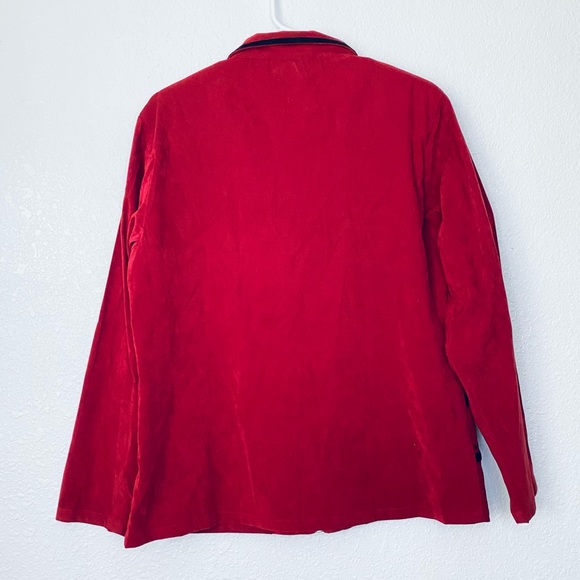 Nouveau Monde Boho Western Rodeo Tribal Faux Suede Zipper Front Jacket XL - Picture 2 of 11